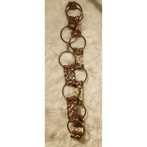 VINTAGE GUESS Bronze Hoop & Rhinestone Belt